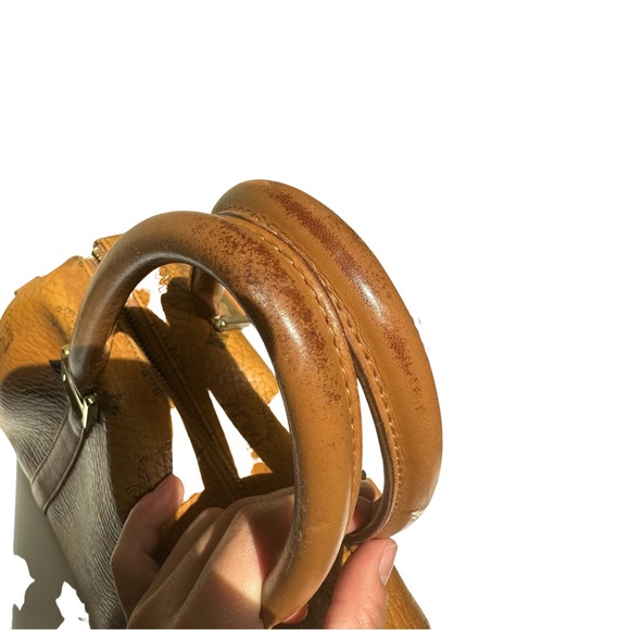 MCM Boston Leather Satchel in Visetos Original - Picture 6 of 14